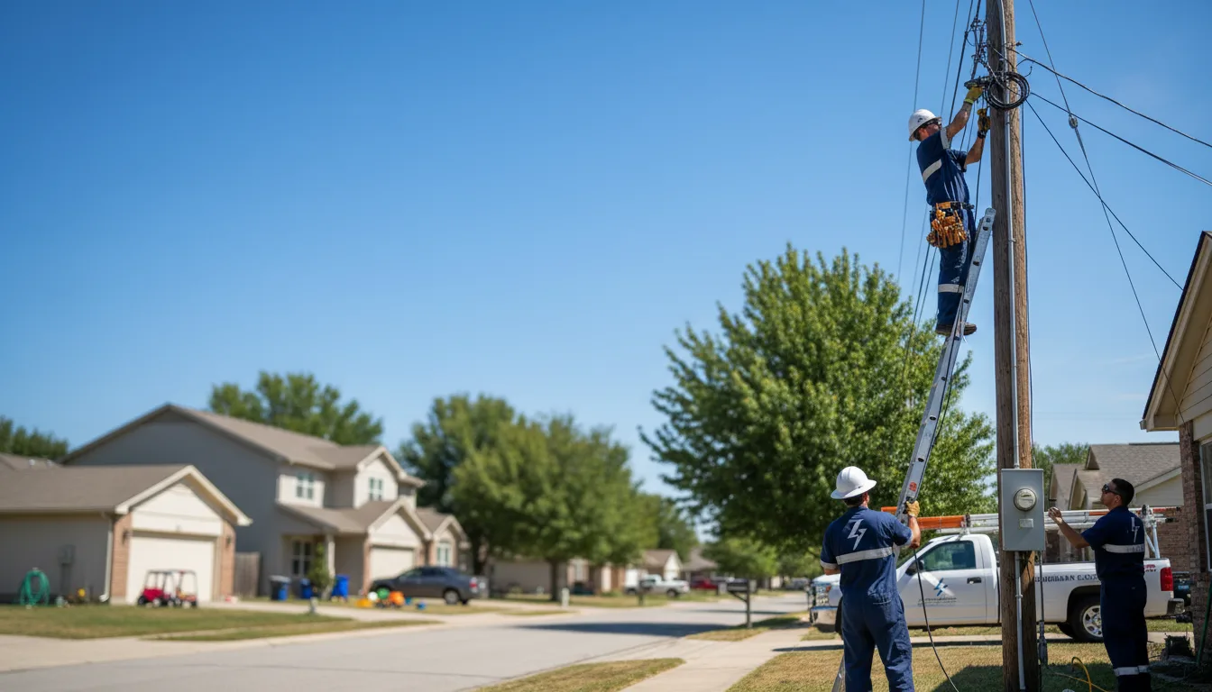 Residential electrician providing installation services in Martha, KY